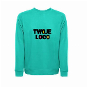 THC COLOMBO. Bluza (unisex) z włoskiego materiału frotte bez zapięcia do nałożenia logo