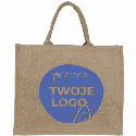 Torba z juty HANNOVER z nadrukiem logo