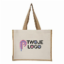 Torba bawełniano-jutowa Mannar z nadrukiem na zamówienie