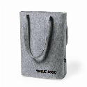 Torba z filcu RPET na zakupy do drukowania logo