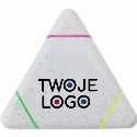 Zakreślacz "trójkąt" z logo firmy
