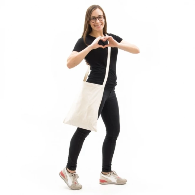 Torba bawełniana z długim uchem 140 g/m2 LOJA z logo Zdjęcie 2