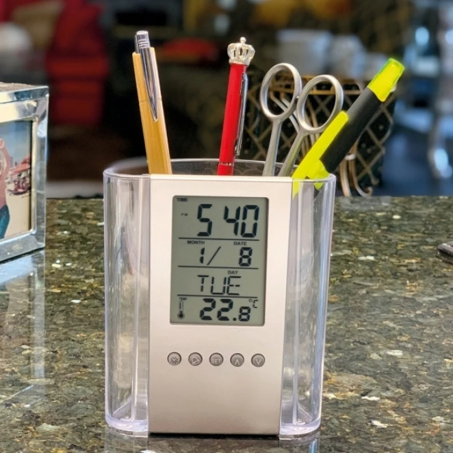 Stojak biurkowy wielofunkcyjny MADRID do nałożenia logo Zdjęcie 5