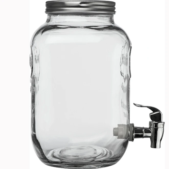 Dozownik do napojów 4l i 4 słoiki 450 ml ACAPULCO z naniesieniem logo Zdjęcie 3