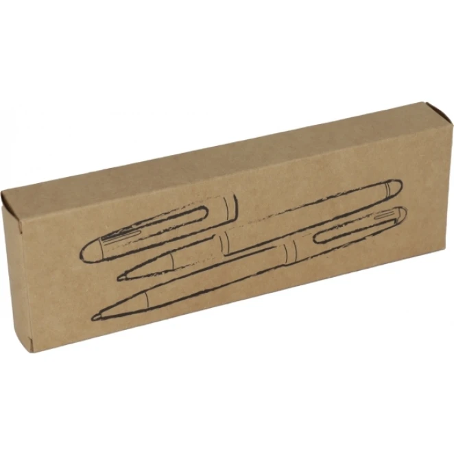 Zestaw piśmienny długopis i pióro kulkowe INDIANAPOLIS z nadrukiem logo Zdjęcie 6