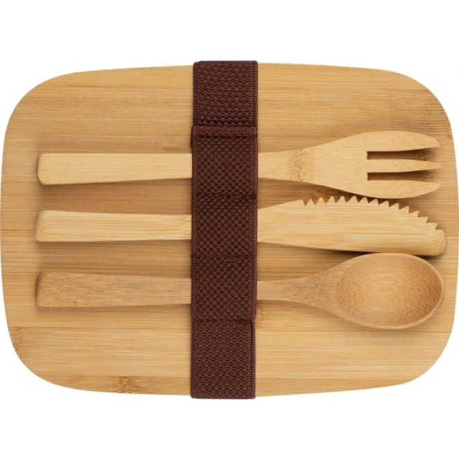 Lunch box ze sztućcami 1000 ml DIEST do naniesienia logo Zdjęcie 2