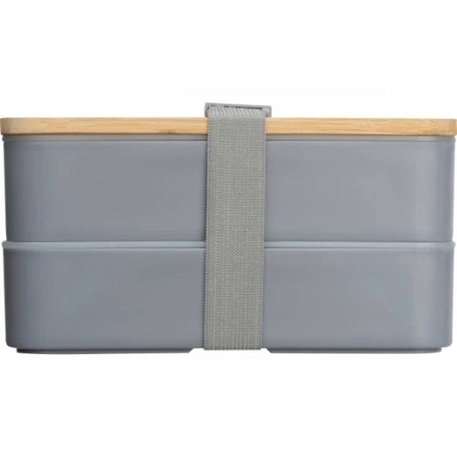 Lunch box 2x600 ml ze sztućcami PESCARA z nadrukiem logo Zdjęcie 3