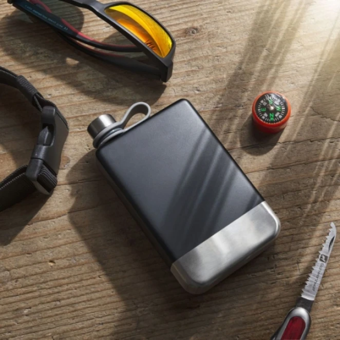 Zestaw piersiówka, kieliszki i lejek TAHAT Schwarzwolf do naniesienia logo Zdjęcie 7