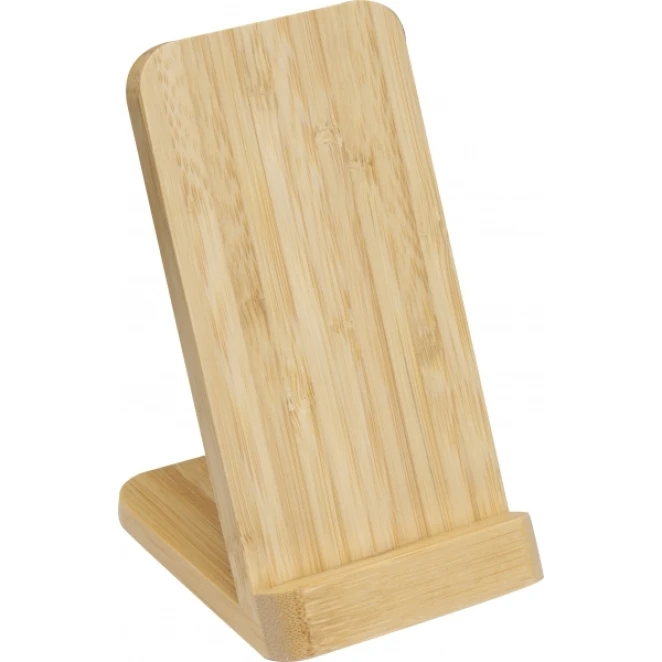 Stojak na telefon z ładowarką indukcyjną GALWAY z logo firmy Zdjęcie 3