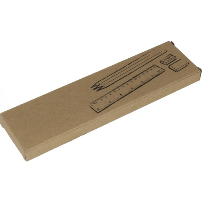 Zestaw piśmienny drewniany HAMBURG do nałożenia logo Zdjęcie 2