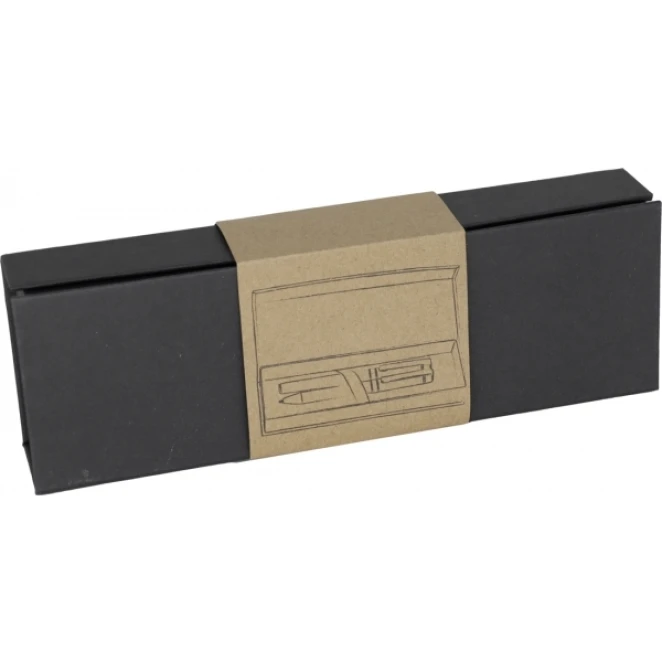 Zestaw piśmienny długopis i pióro kulkowe KARLOVAC do naniesienia logo Zdjęcie 9