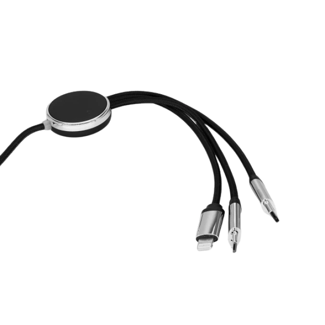 DŁUGI KABEL 5W1 Z PODŚWIETLANYM LOGO, W102TG z logo Zdjęcie 2