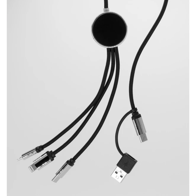 DŁUGI KABEL 5W1 Z PODŚWIETLANYM LOGO, W102TG z logo Zdjęcie 4