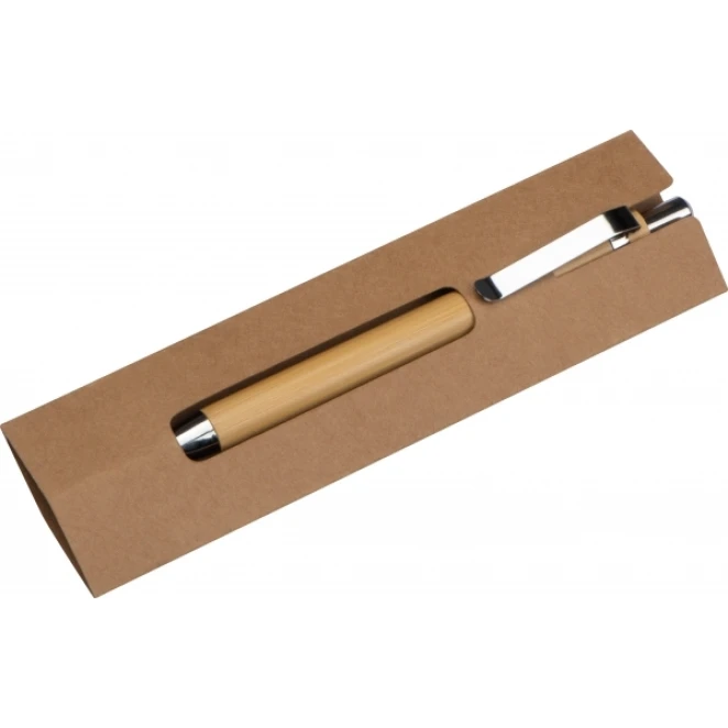 Wieczny długopis bambusowy HELSINGBORG z naniesieniem logo Zdjęcie 2