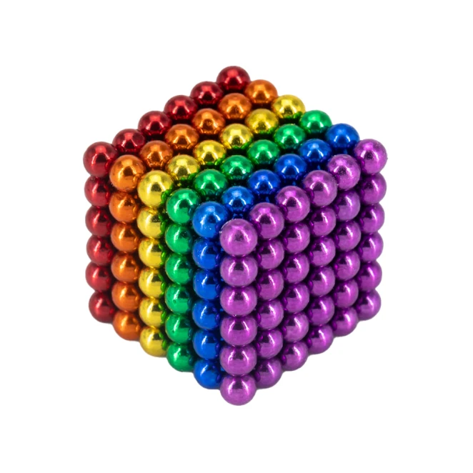 Neocube tęczowe kulki magnetyczne antystres z logo Zdjęcie 2