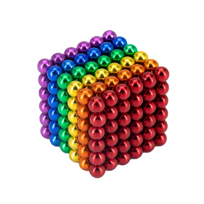 Neocube tęczowe kulki magnetyczne antystres z logo Zdjęcie 3