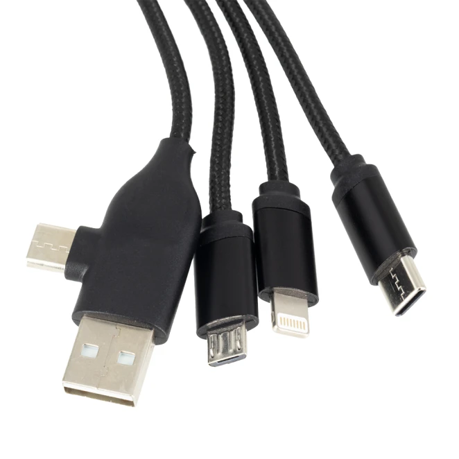 Kabel z podświetlanym logo 4w1, RXD-368 z naniesieniem logo Zdjęcie 4