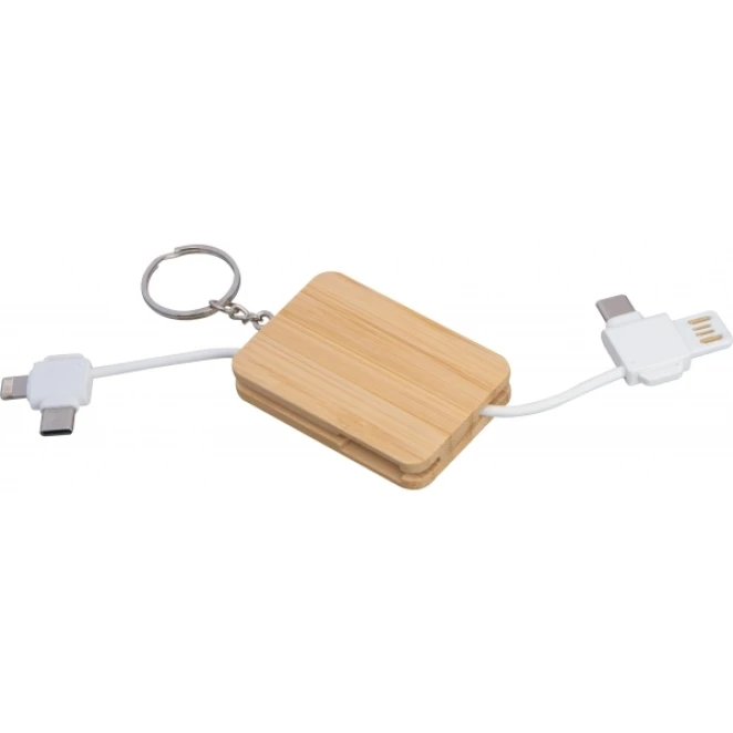 Kabel do ładowania breloczek BELLEVUE z logo Zdjęcie