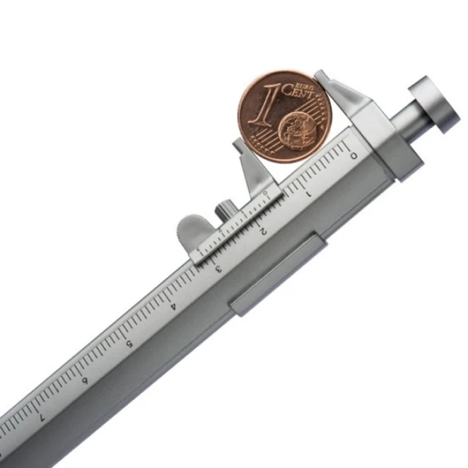 Długopis plastikowy z suwmiarką PRESCOT z nadrukiem na zamówienie Zdjęcie 4