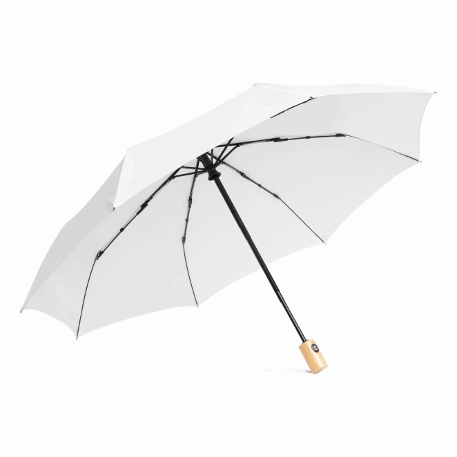 Automatycznie otwierany i składany, wiatroodporny parasol kieszonkowy CALYPSO z nadrukiem logo Zdjęcie