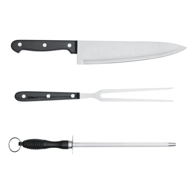 3-częściowy zestaw ze stali nierdzewnej CARVE z naniesieniem logo Zdjęcie 3