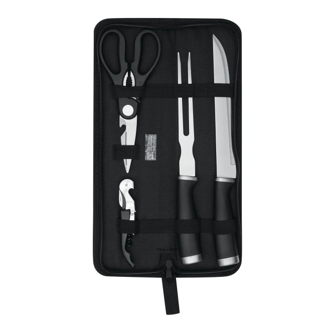 Zestaw do krojenia ze stali nierdzewnej ROASTY z logo firmy Zdjęcie 2