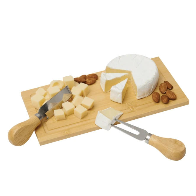 Zestaw do wina i serów BAMBOO WINE w bambusowym pudełku. z logo Zdjęcie 8