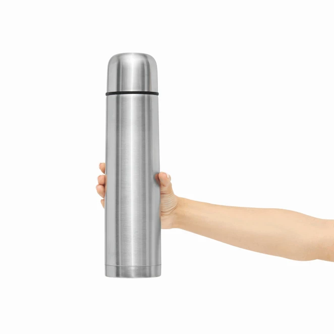 Termos o podwójnych ściankach WARM SOUL L, pojemność ok. 1 litr z logo firmy Zdjęcie 7