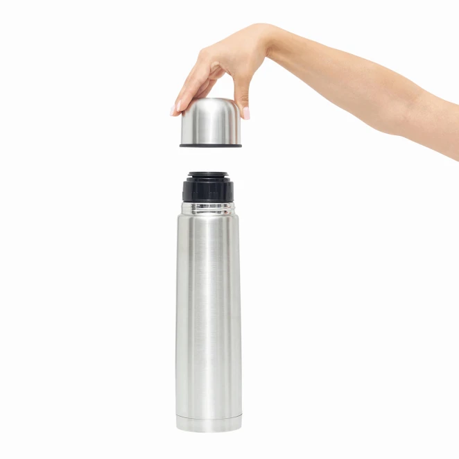 Termos o podwójnych ściankach WARM SOUL L, pojemność ok. 1 litr z logo firmy Zdjęcie 8