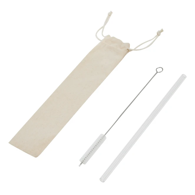 Szklana słomka do picia DRINK SMART do naniesienia logo Zdjęcie