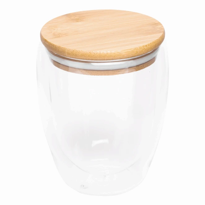 Dwuścienna szklanka BAMBOO ART M, o pojemności ok. 350 ml. z logo Zdjęcie 2