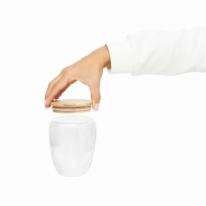 Dwuścienna szklanka BAMBOO ART M, o pojemności ok. 350 ml. z logo Zdjęcie 9