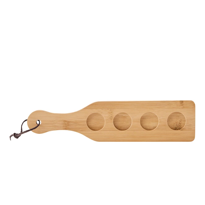 Taca z kieliszkami BAMBOO PARTY z nadrukiem logo Zdjęcie 2