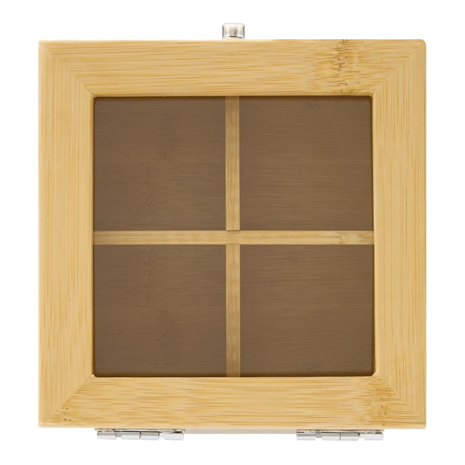 Pojemnik na herbatę ASSORTMENT z 4 oddzielnymi przegródkami. z nadrukiem logo Zdjęcie 2