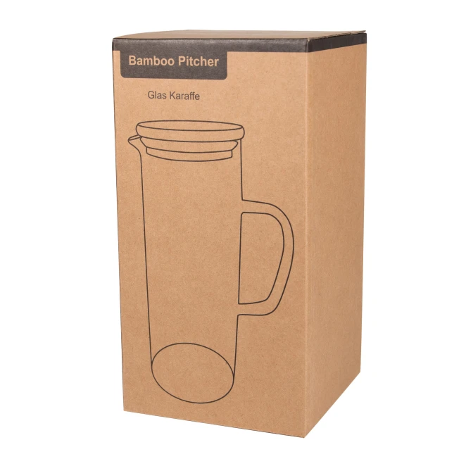 Karafka szklana BAMBOO PITCHER z nadrukiem logo Zdjęcie 10