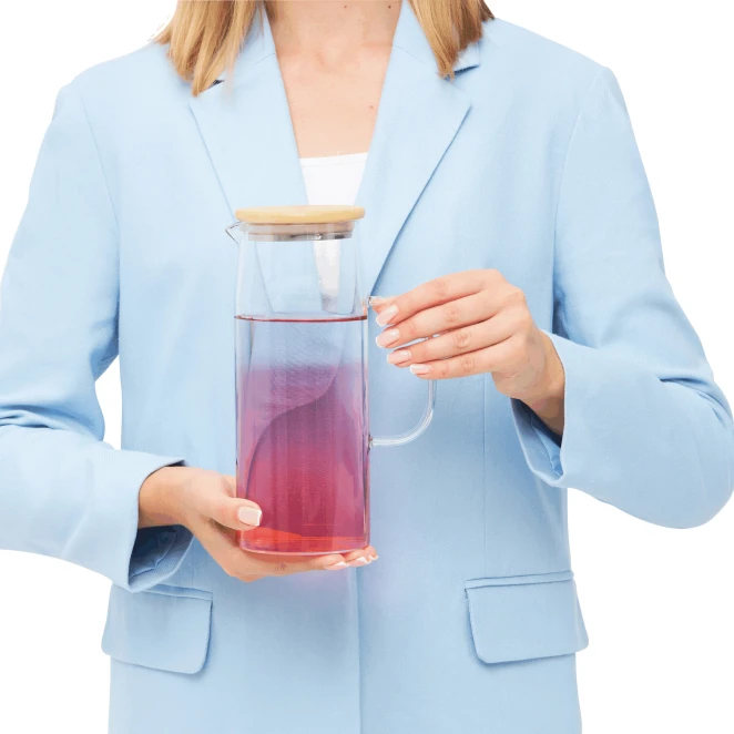 Karafka szklana BAMBOO PITCHER z nadrukiem logo Zdjęcie 9