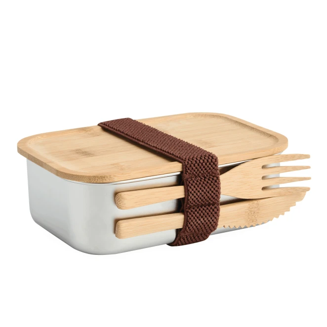 Pudełko śniadaniowe ECO TASTE do naniesienia logo Zdjęcie 2