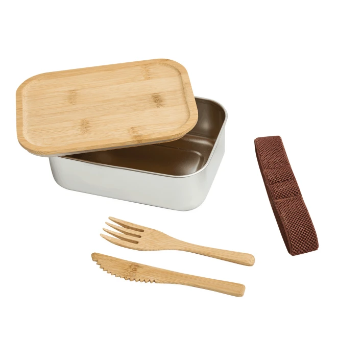 Pudełko śniadaniowe ECO TASTE do naniesienia logo Zdjęcie 3