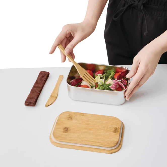 Pudełko śniadaniowe ECO TASTE do naniesienia logo Zdjęcie 8