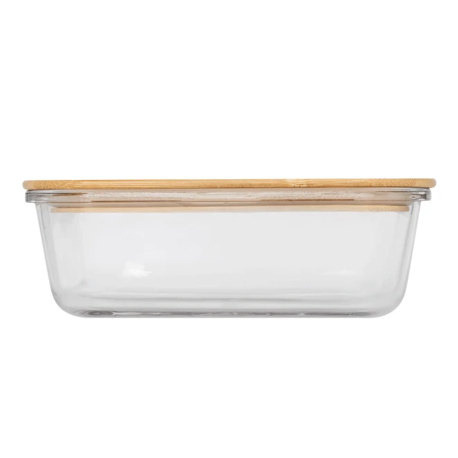 Pudełko na lunch ROSILI L z bambusową pokrywką. Pojemność ok. 1060 ml. do naniesienia logo Zdjęcie 3