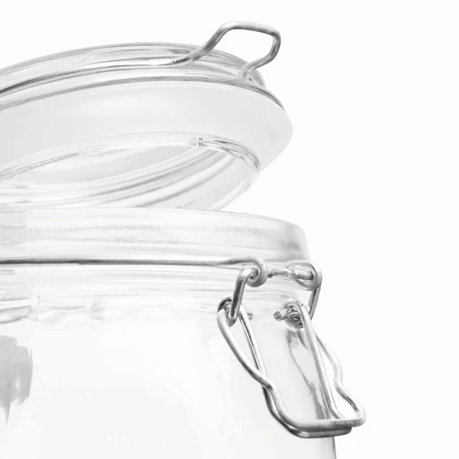 Szklany słoik CLICKY M, pojemność ok. 500 ml. z naniesieniem logo Zdjęcie 6