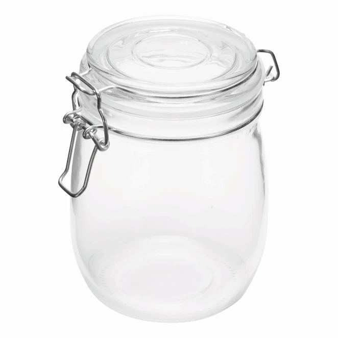 Szklany słoik CLICKY L, pojemność ok. 750 ml. z nadrukiem na zamówienie Zdjęcie 2