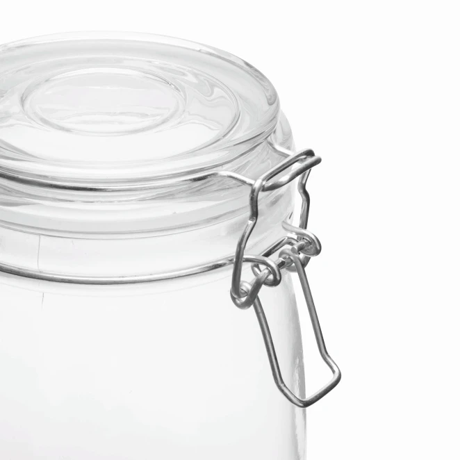 Szklany słoik CLICKY L, pojemność ok. 750 ml. z nadrukiem na zamówienie Zdjęcie 7