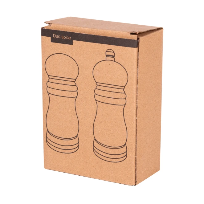 Zestaw solniczka i młynek do pieprzu DUO SPICE do nałożenia logo Zdjęcie 6