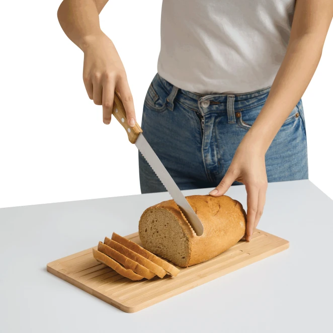 Bambusowa deska do krojenia CRUMBS z logo firmy Zdjęcie 6