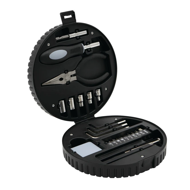 Zestaw narzędzi w kształcie opony samochodowej. z nadrukiem na zamówienie Zdjęcie 2