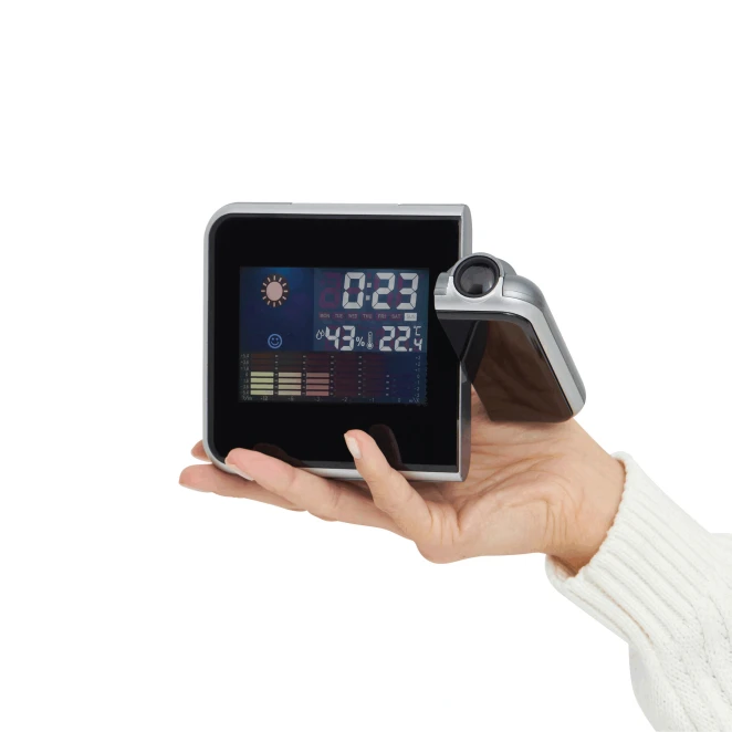 Zegar na biurko z projektorem COLOUR PRO z naniesieniem logo Zdjęcie 7