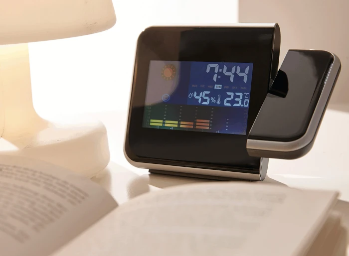 Zegar na biurko z projektorem COLOUR PRO z naniesieniem logo Zdjęcie 8