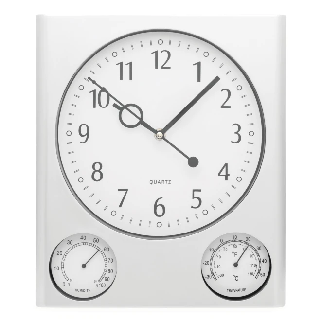 Prostokątny zegar ścienny SATURN z naniesieniem logo Zdjęcie 2