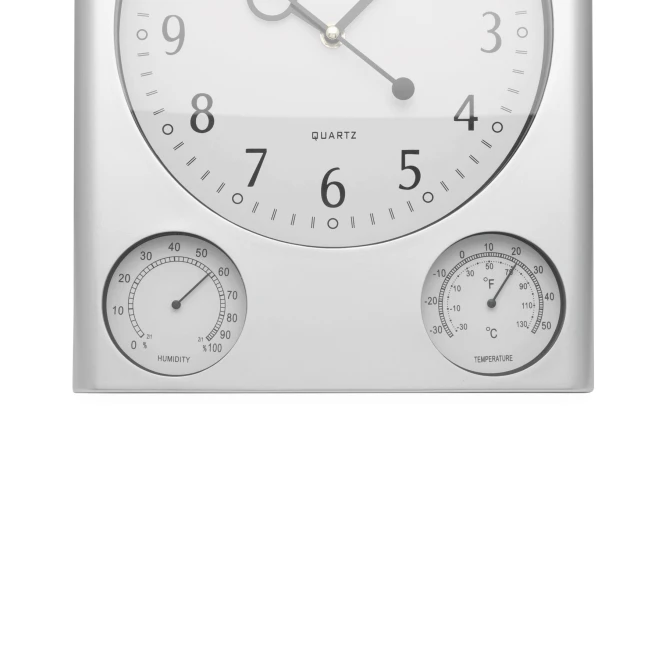 Prostokątny zegar ścienny SATURN z naniesieniem logo Zdjęcie 4